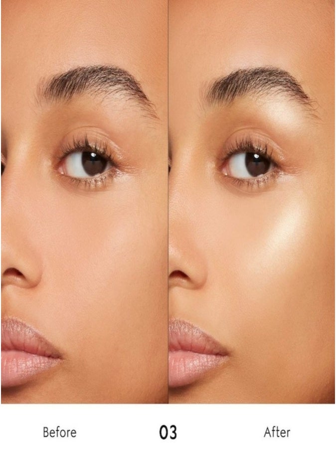 Gucci Glow Illuminating Highlighter 10g  03 Warm Gold - champagne gold | Multi-Use Gel-Powder Highlight - Image 3